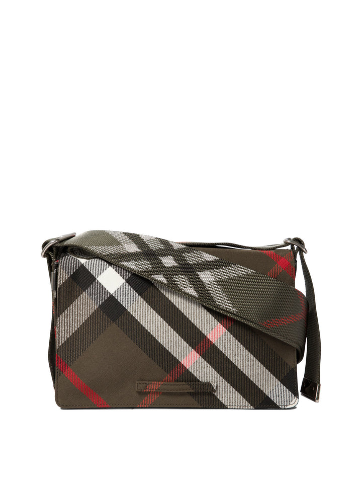 Trench Check Crossbody Bags Green