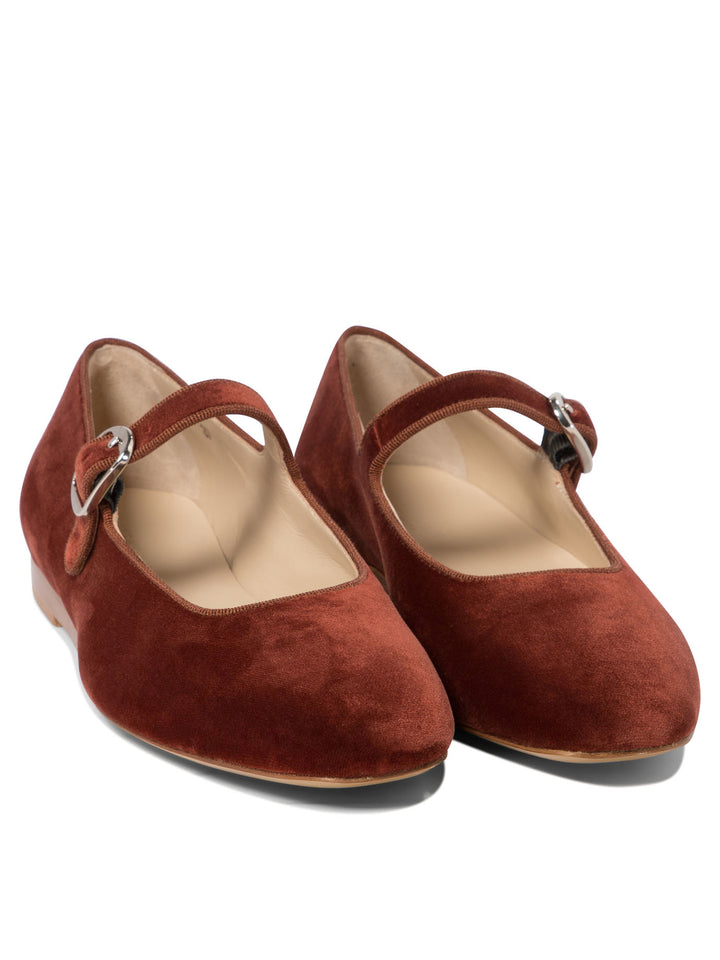 Mary Jane Ballet Flats Ballerinas Red