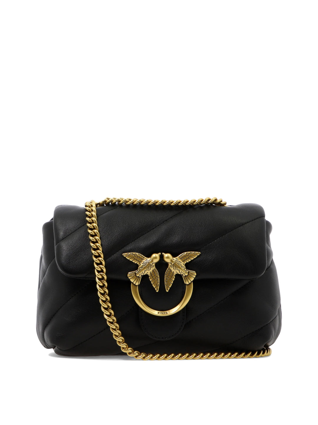 Love Mini Puff Shoulder Bags Black