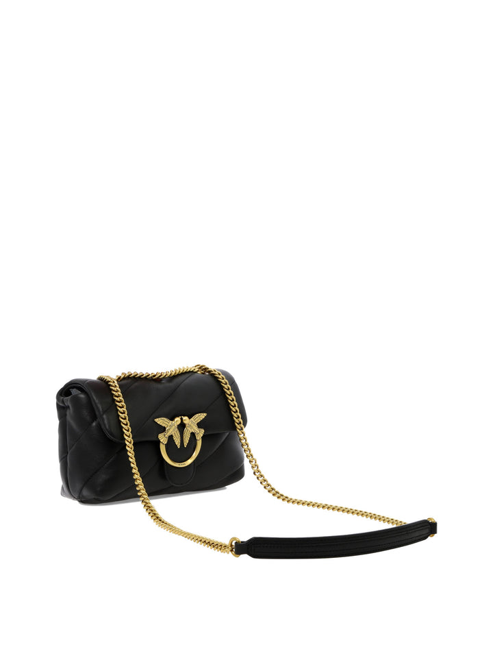 Love Mini Puff Shoulder Bags Black