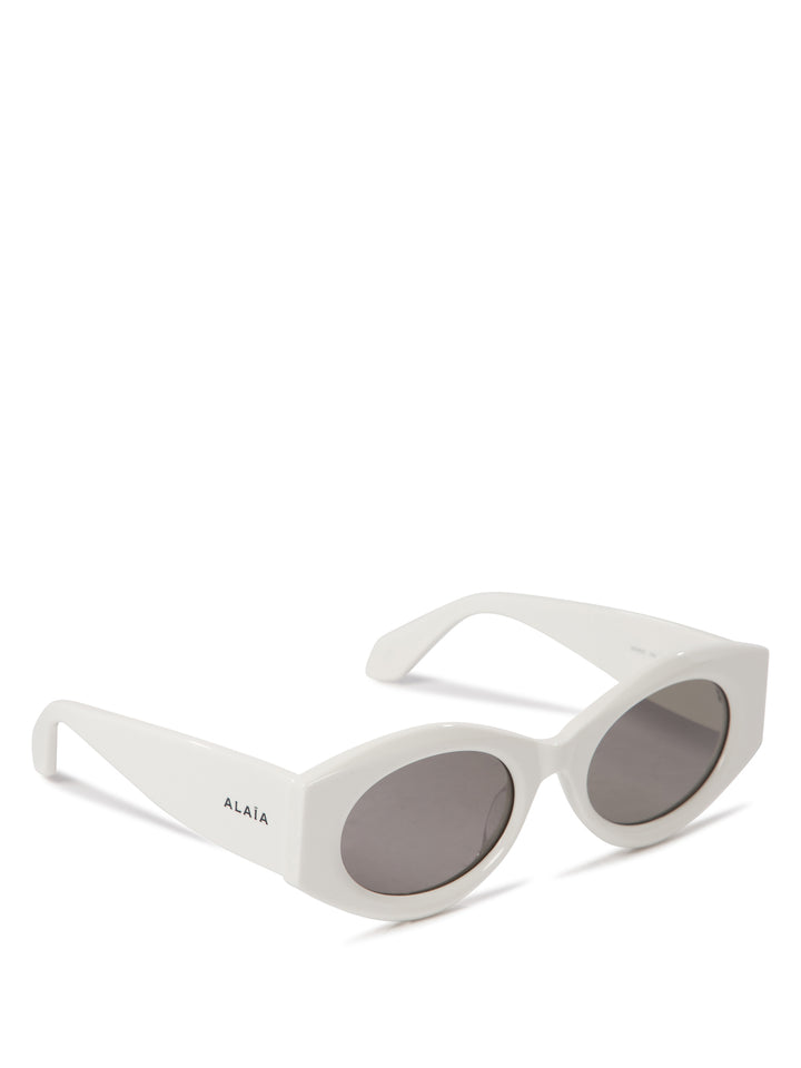 Cat-Eye Sunglasses White