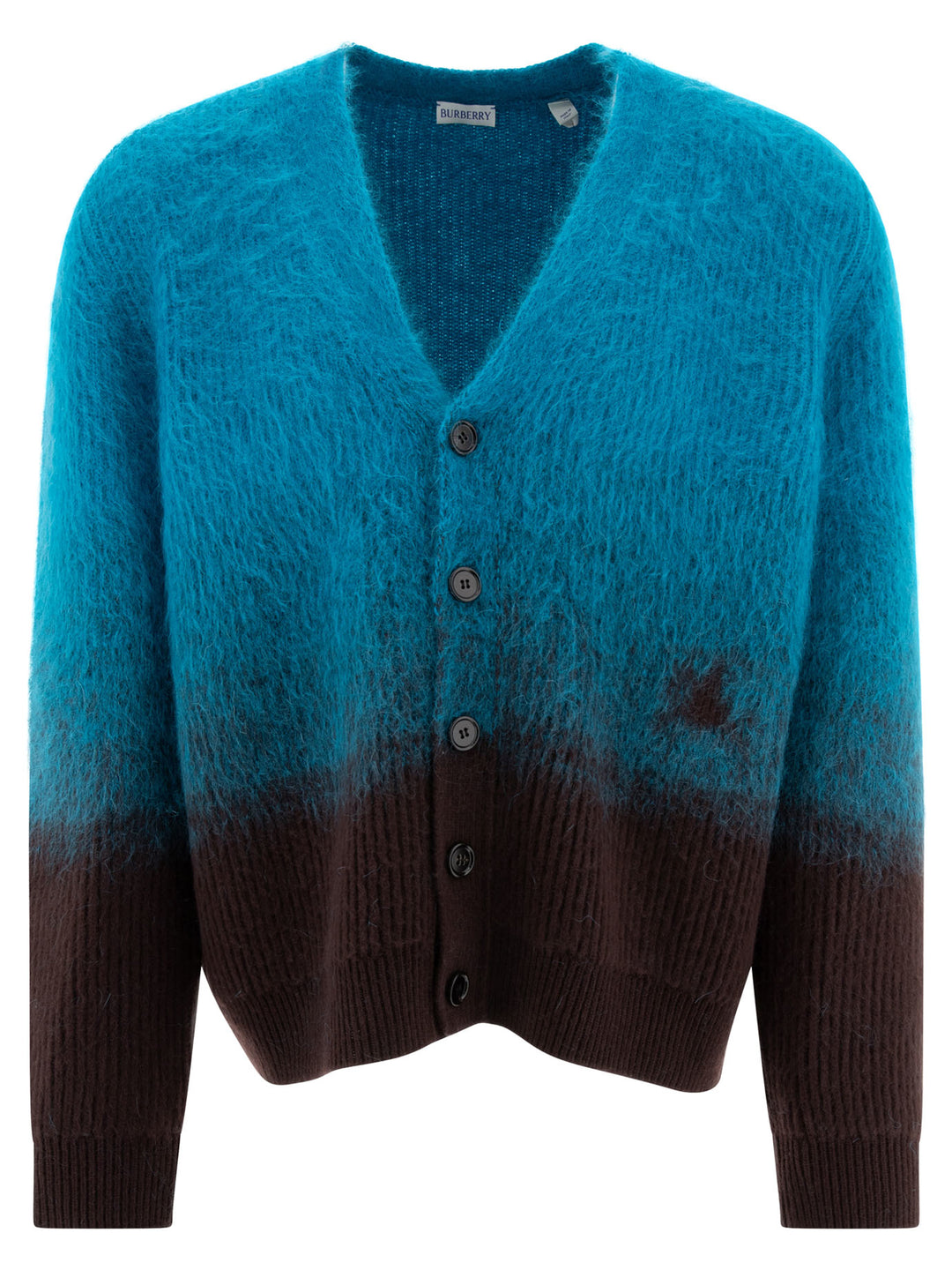 Wool And Mohair Cardigan Knitwear Light Blue