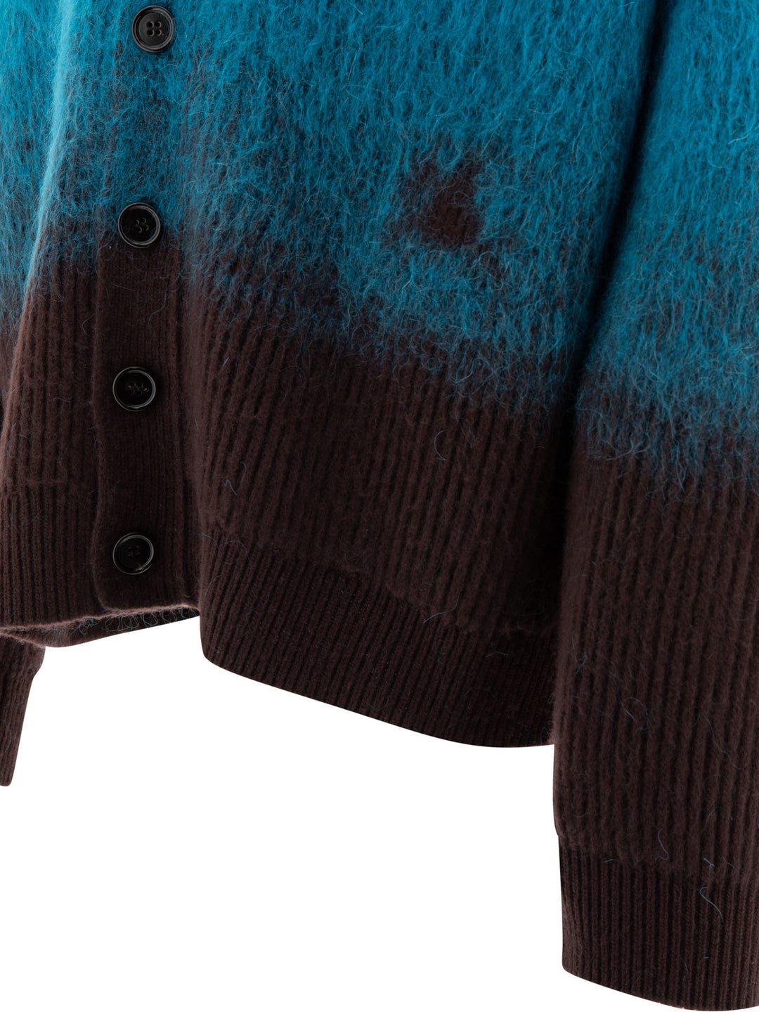 Wool And Mohair Cardigan Knitwear Light Blue