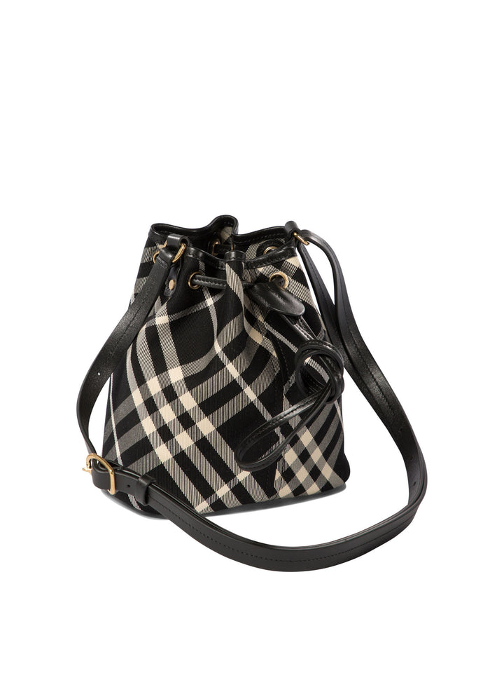 Check Mini Crossbody Bags Black