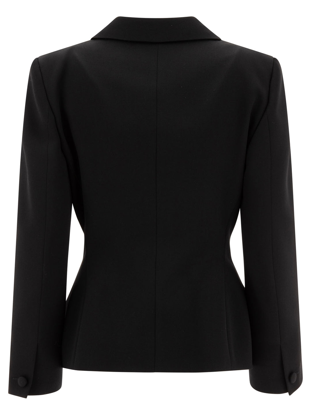 Wool Blazer With 4g Detail Jackets Black