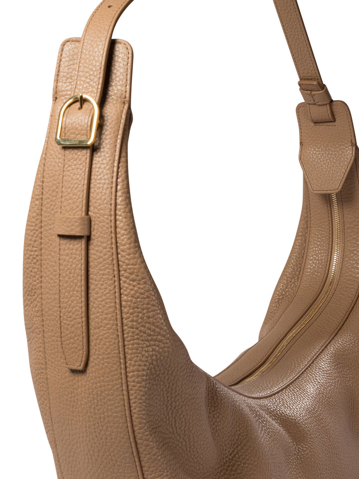 Augustina Hobo Shoulder Bags Beige