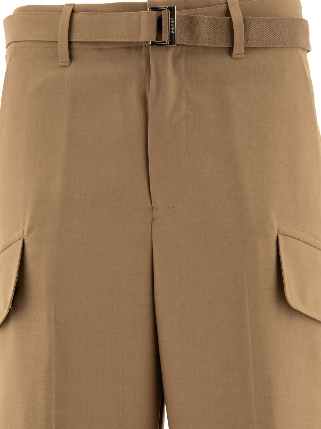 Belted Trousers Beige