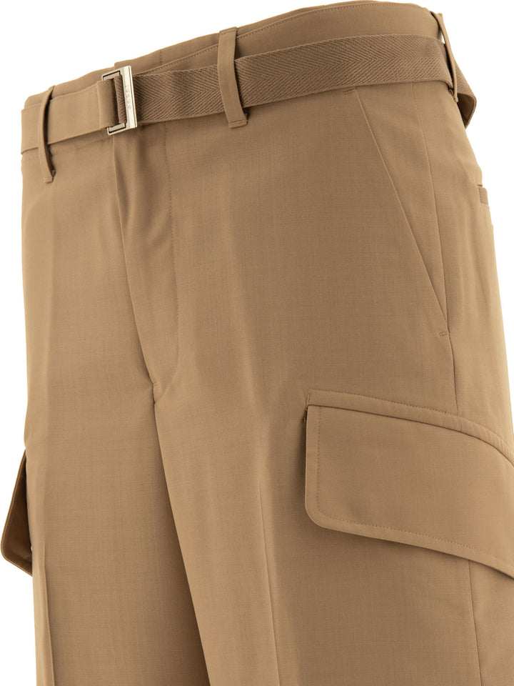 Belted Trousers Beige