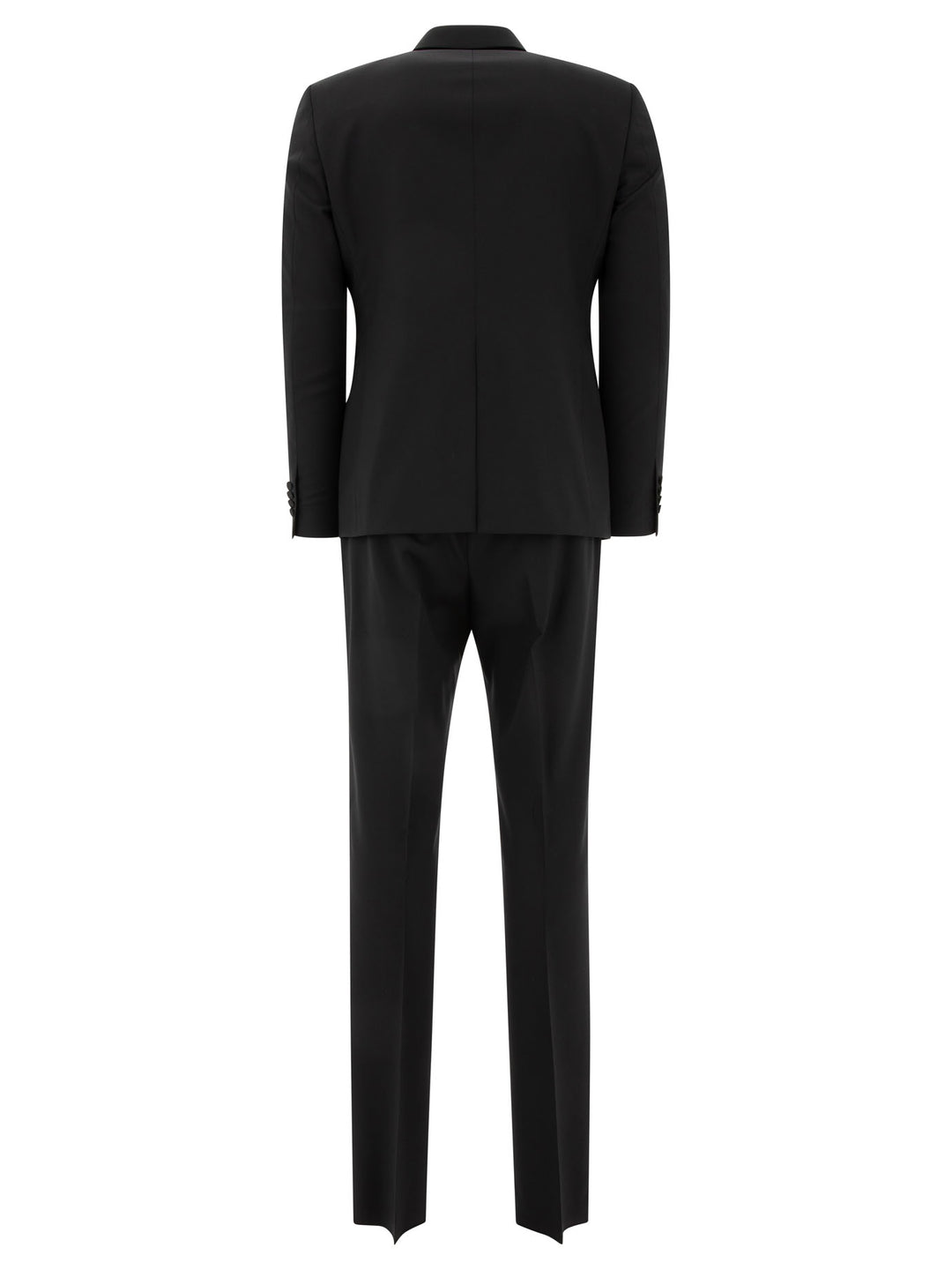 Single-Breasted Wool Suit Suits Black