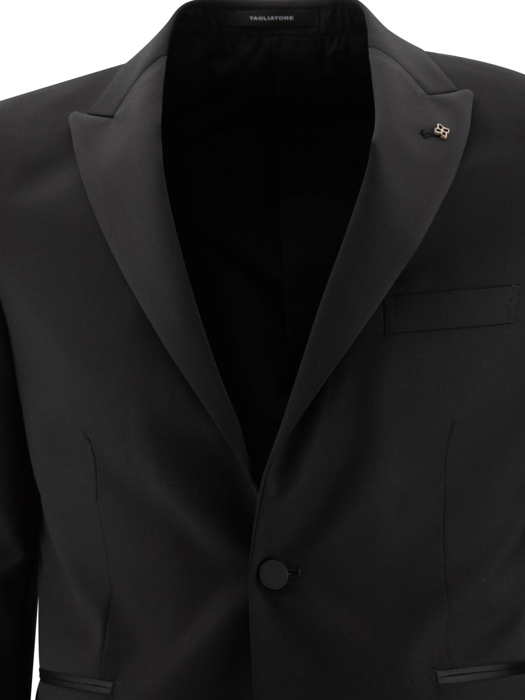 Single-Breasted Wool Suit Suits Black