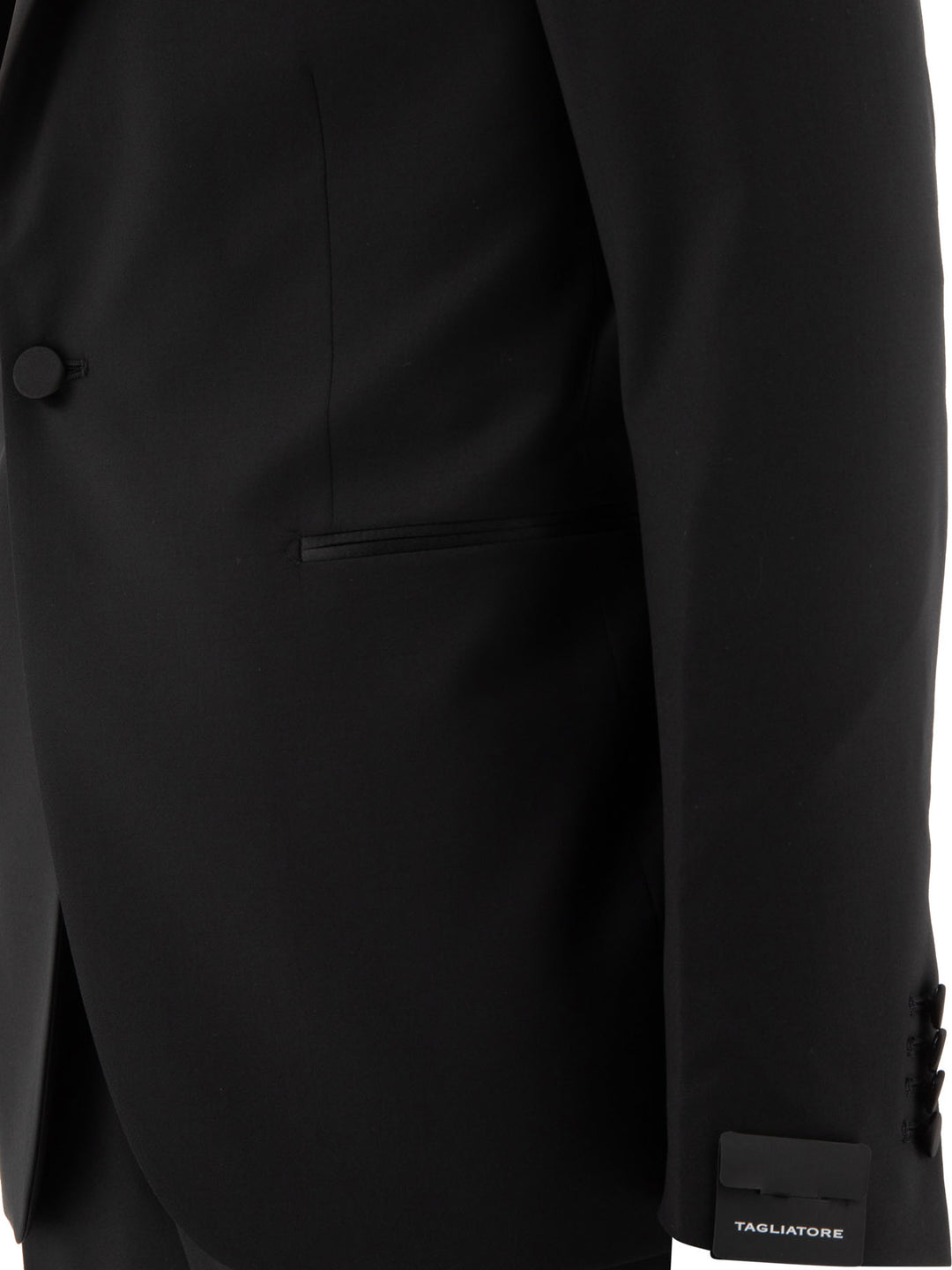 Single-Breasted Wool Suit Suits Black