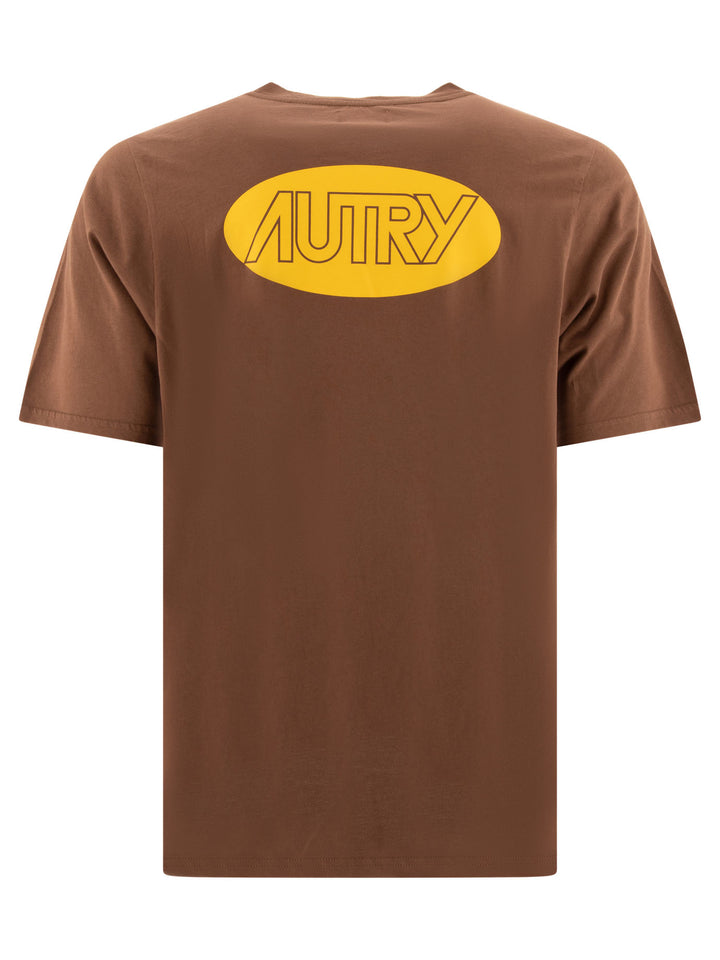 T-Shirt With Logo T-Shirts Brown