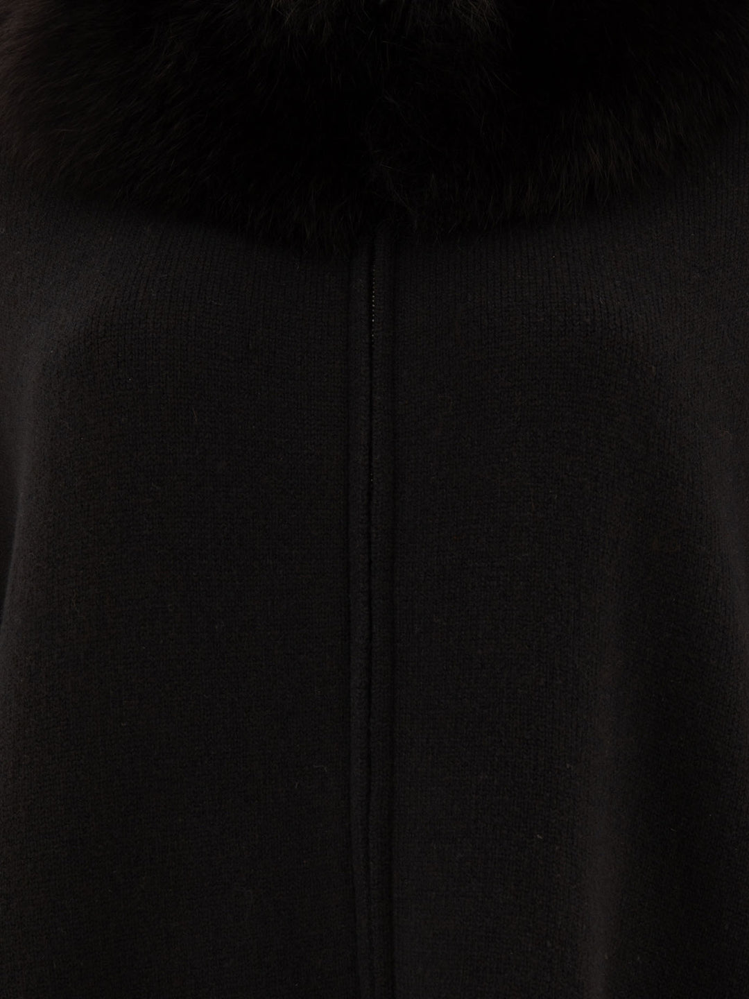 Wool And Cashmere Poncho Coats Black