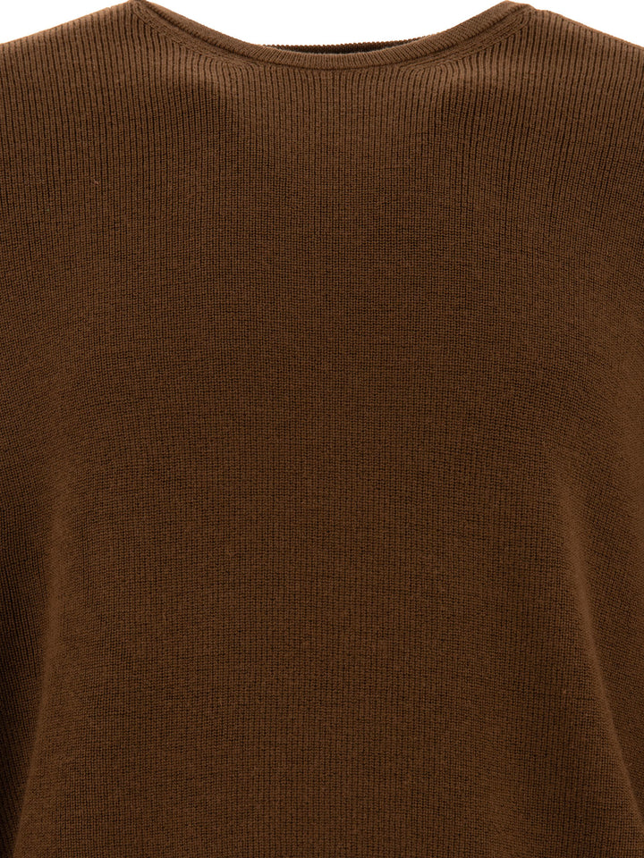 Wool-Blend Sweater Knitwear Brown