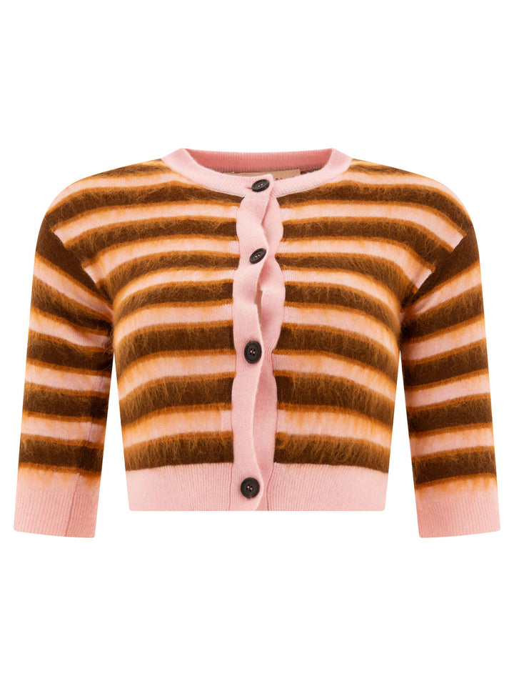 Mohair Cardigan Knitwear Pink