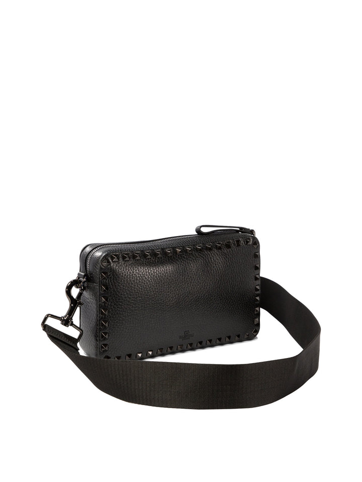 Rockstud Crossbody Bags Black