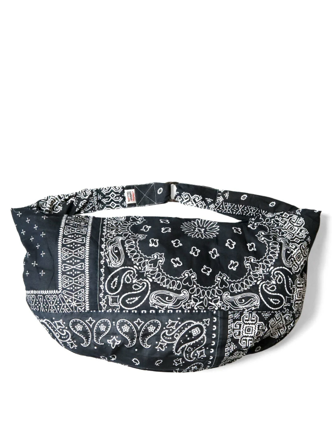 Gauze Bandana Patchwork Shoulder Bags Black