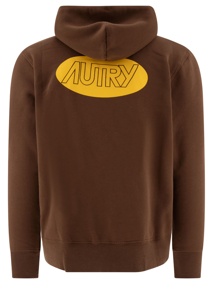 Hoodie Wtih Logo Sweatshirts Brown