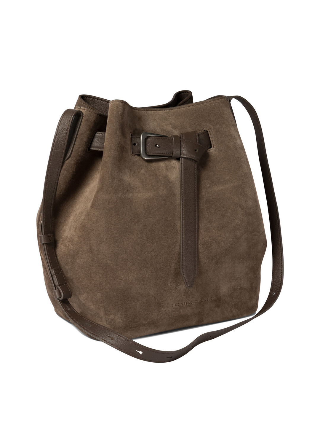 Buckle Shoulder Bags Brown