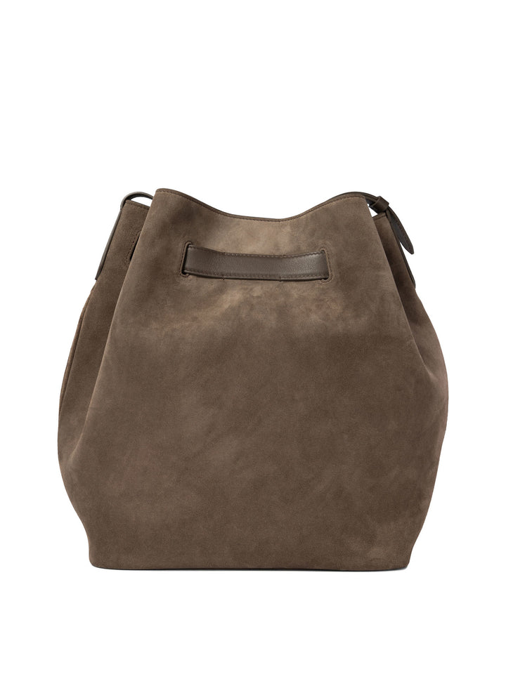 Buckle Shoulder Bags Brown