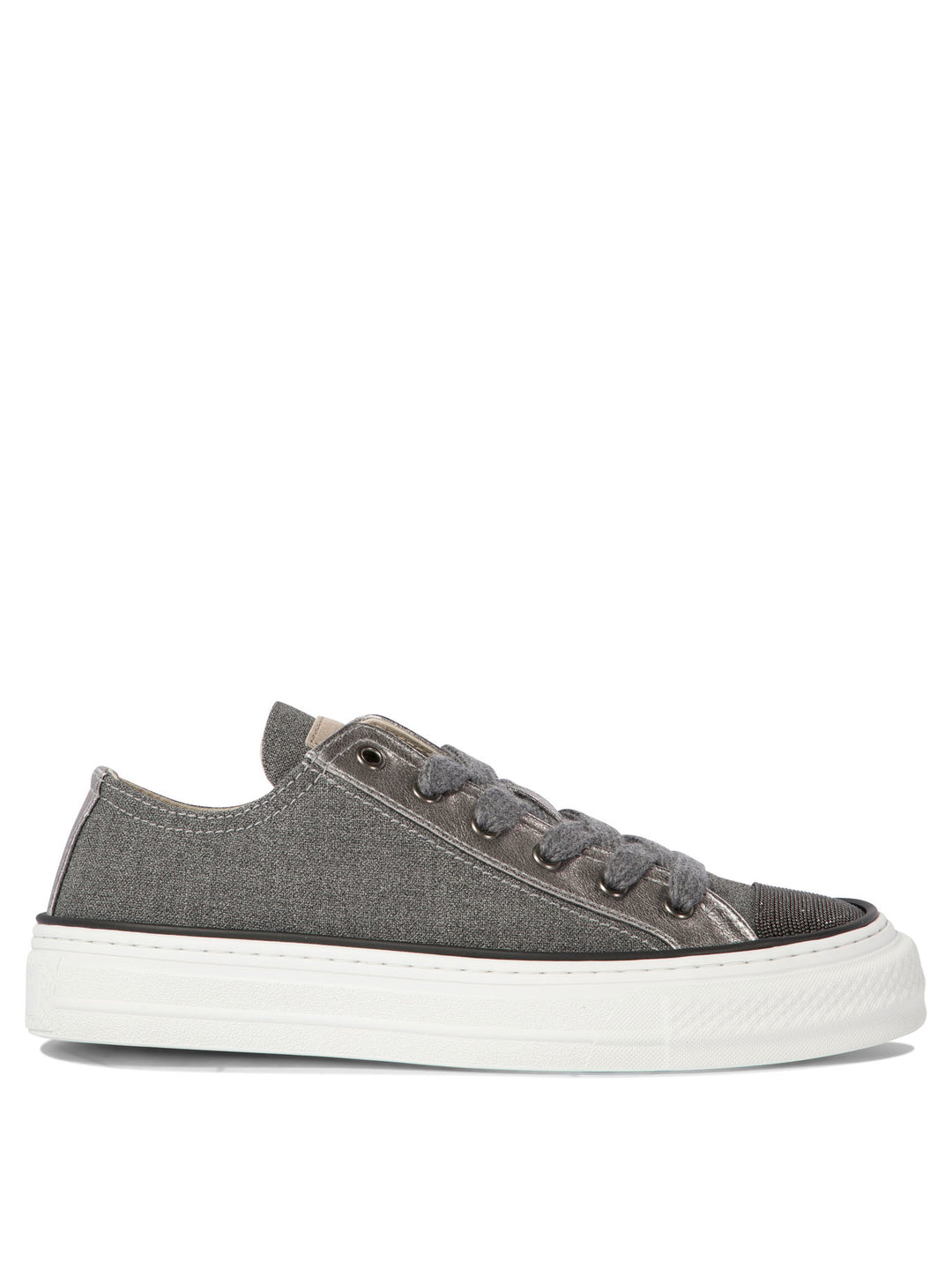 Sneakers With Monili Sneakers & Slip-On Grey