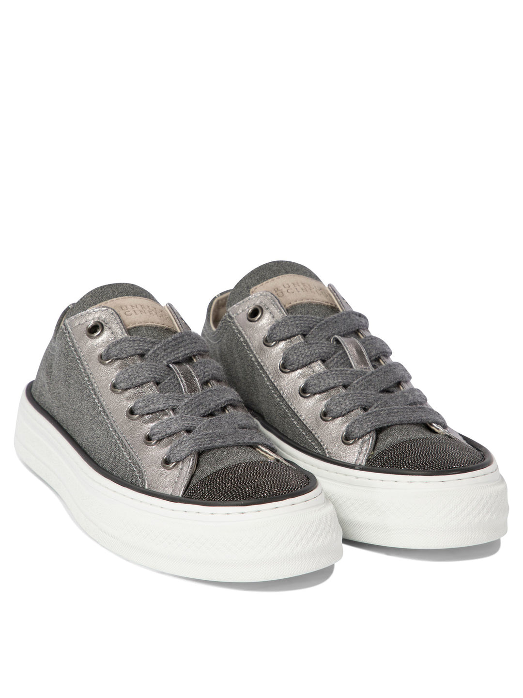 Sneakers With Monili Sneakers & Slip-On Grey