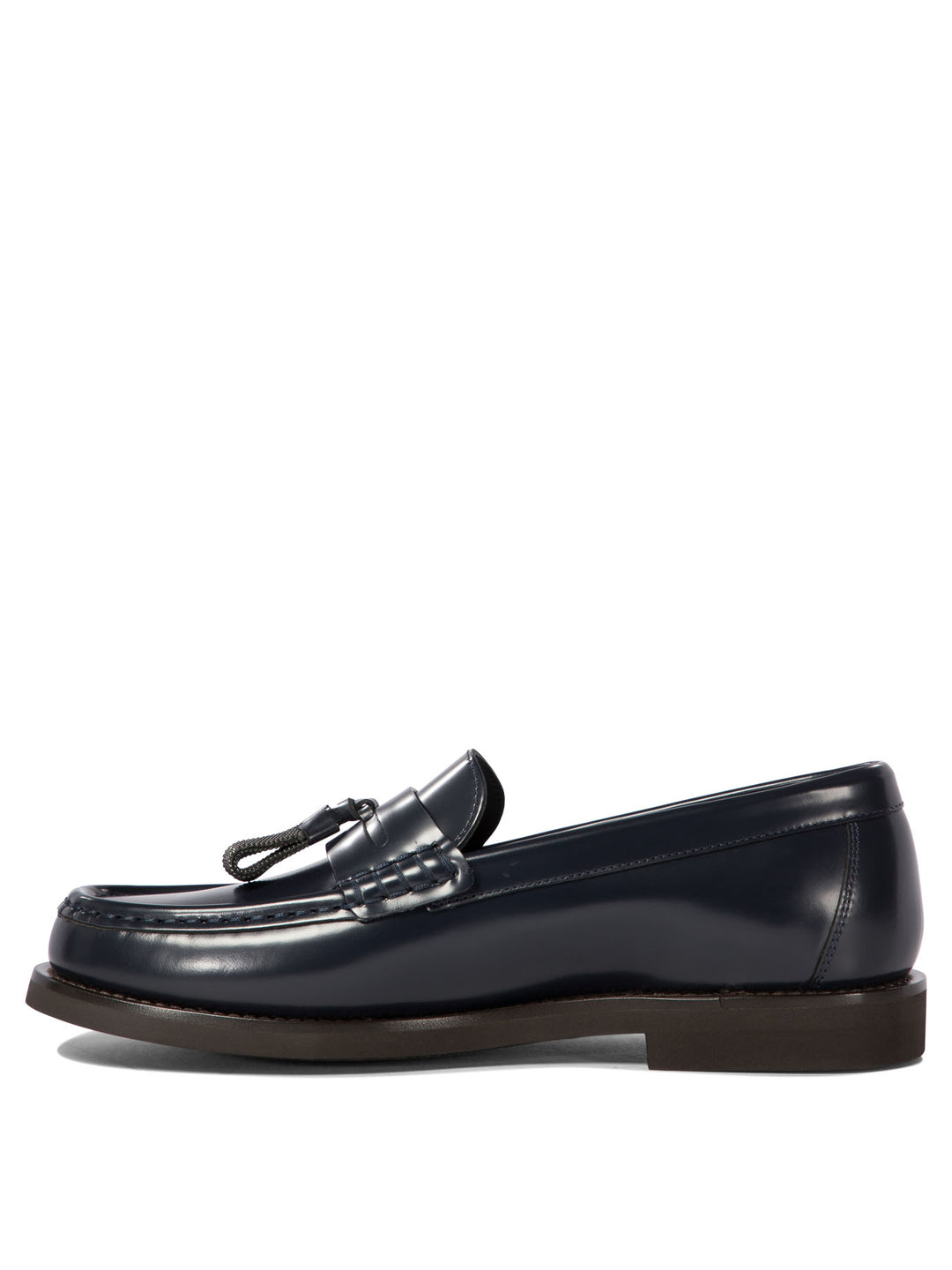 Loafers With Shiny Tassels Loafers & Slippers Blue