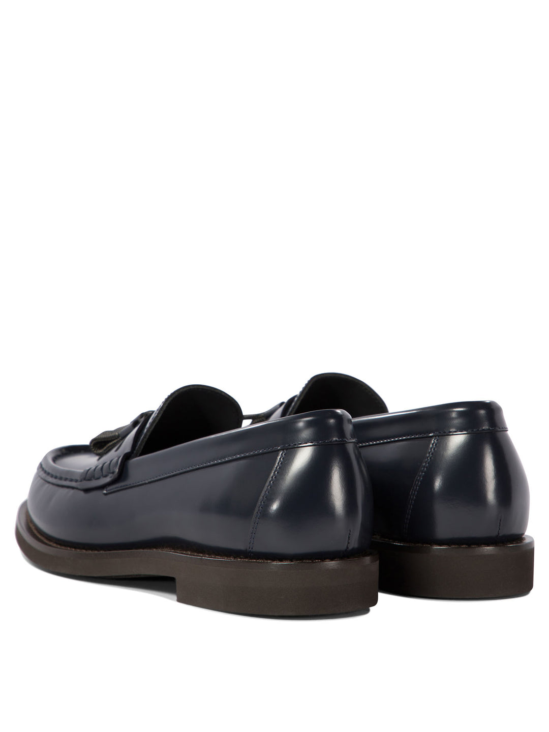 Loafers With Shiny Tassels Loafers & Slippers Blue