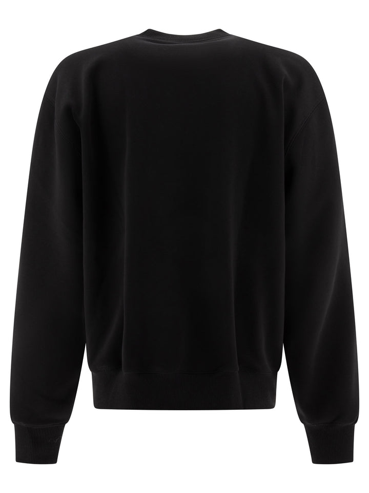 Sweatshirt With Embroidered Logo Sweatshirts Black