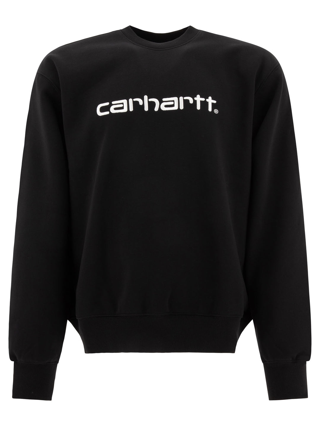 Sweatshirt With Embroidered Logo Sweatshirts Black