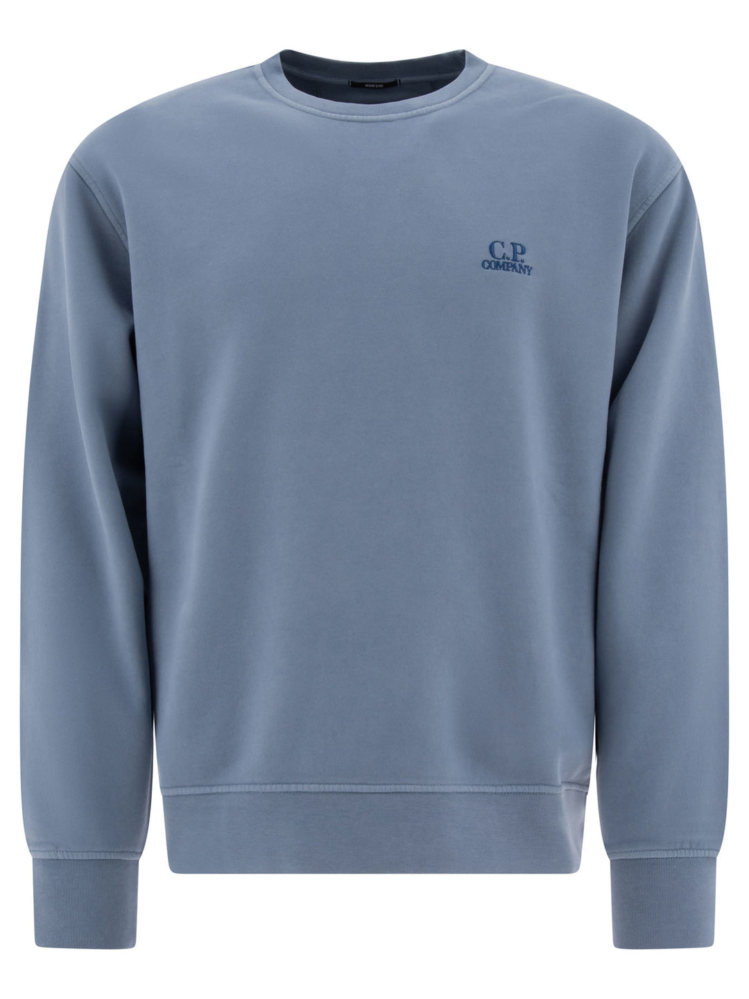 Sweatshirt With Embroidered Logo Sweatshirts Light Blue