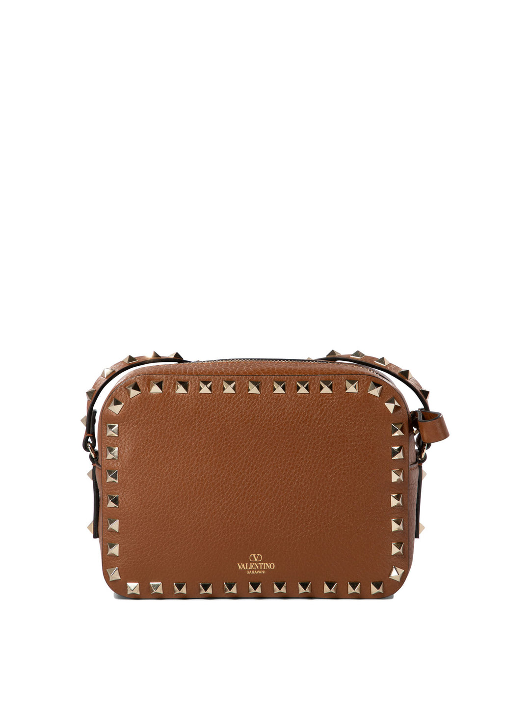 Rockstud Crossbody Bags Brown