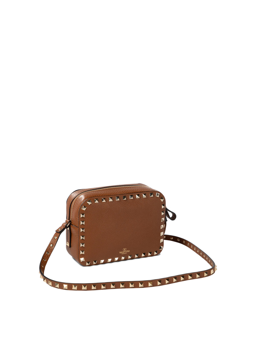 Rockstud Crossbody Bags Brown