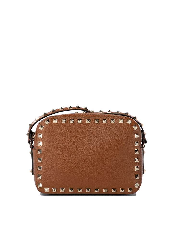 Rockstud Crossbody Bags Brown