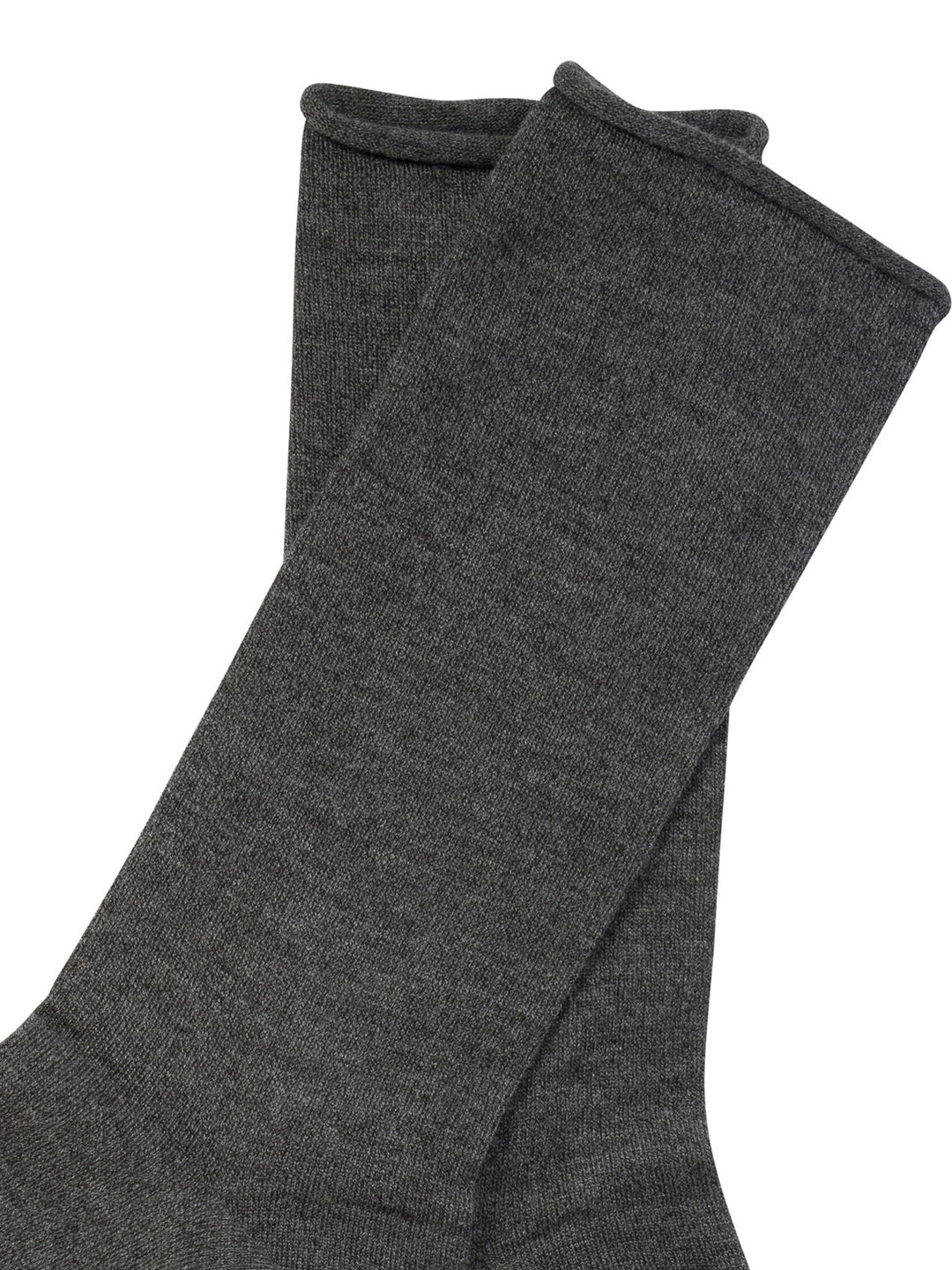 Stretch Cashmere Knit Socks Grey