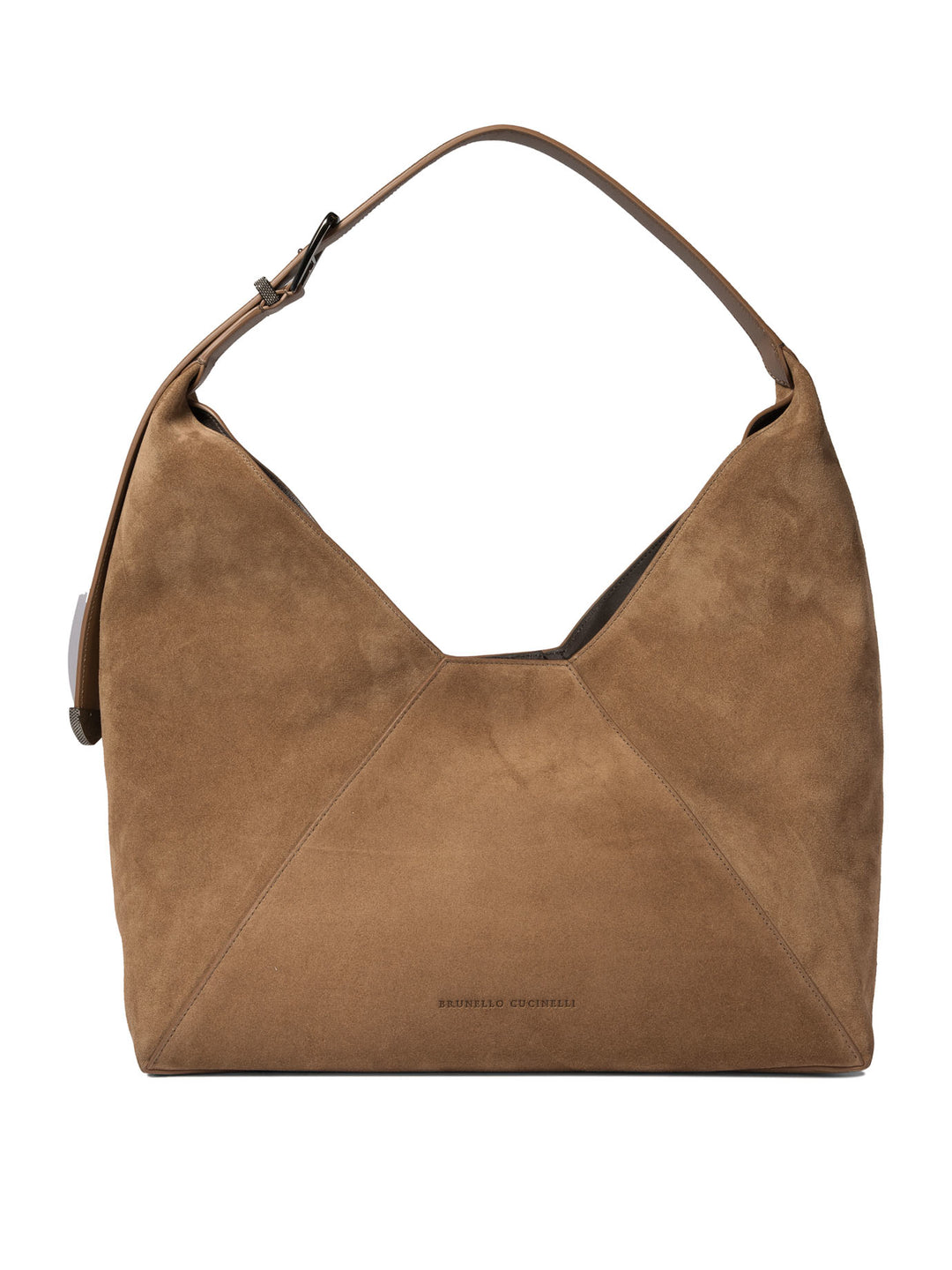 Sueded Calfskin Hobo Bag Shoulder Bags Beige