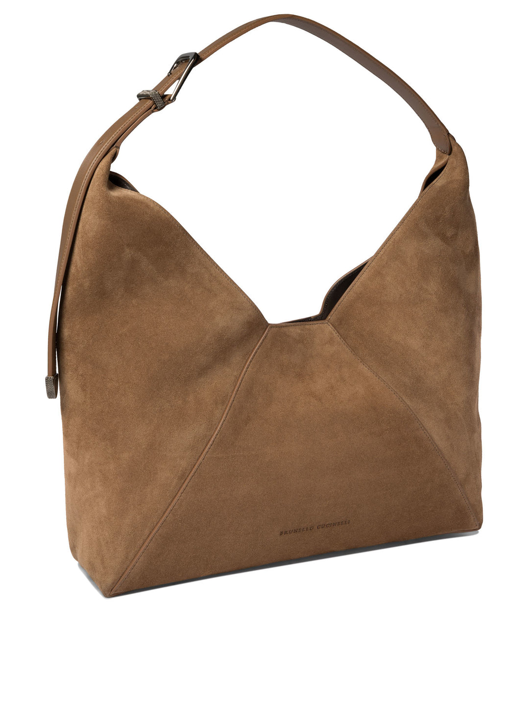 Sueded Calfskin Hobo Bag Shoulder Bags Beige