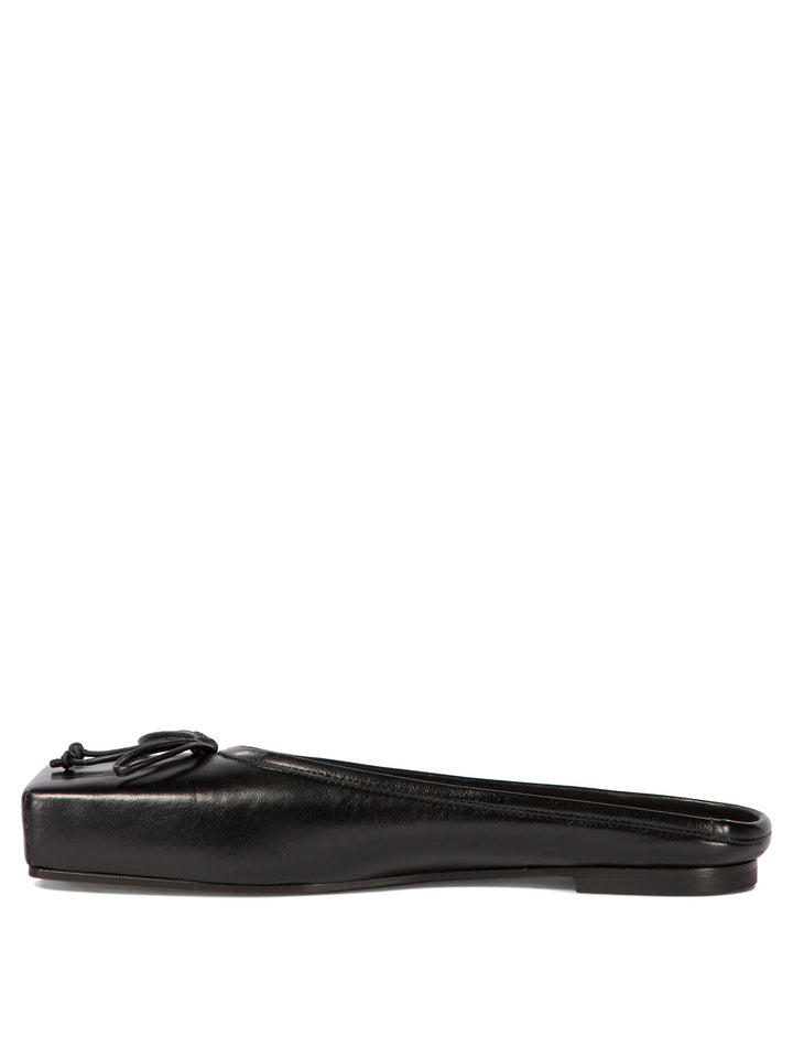 Les Mules Plates Ballet Ballerinas Black