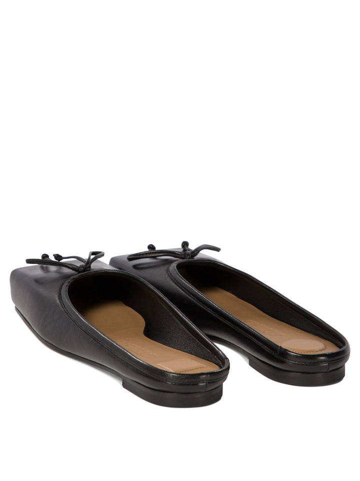 Les Mules Plates Ballet Ballerinas Black