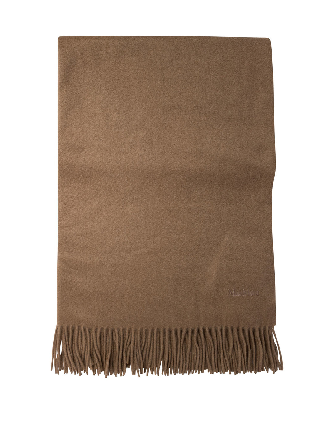 Cashmere Stole With Embroidery Scarves Brown