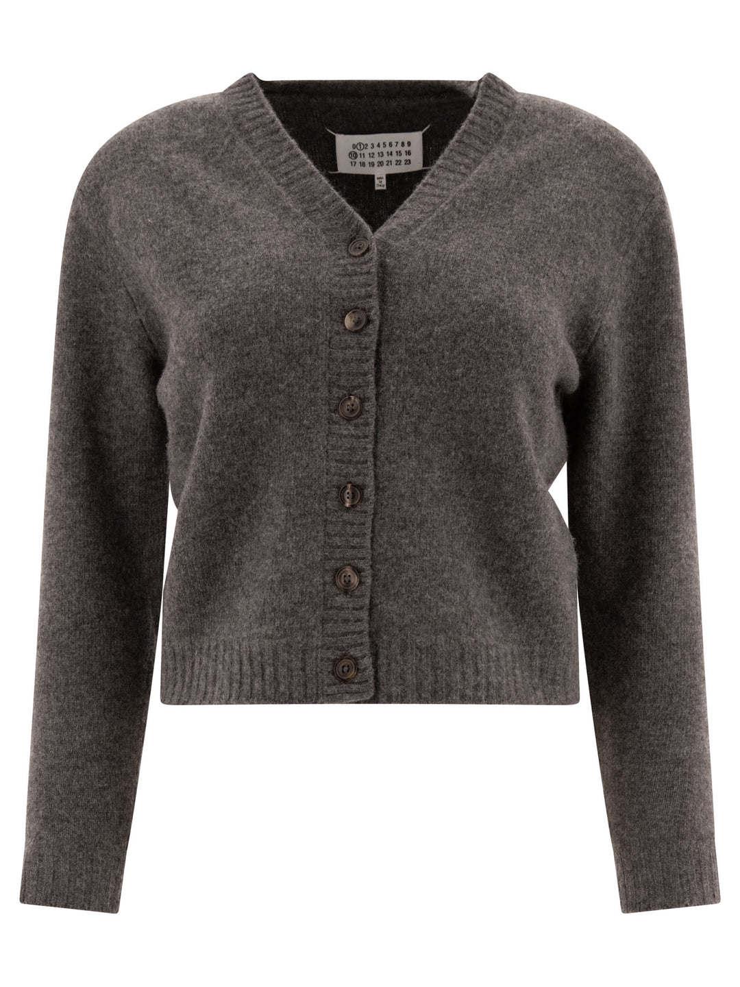 Lambswool Cardigan Knitwear Grey