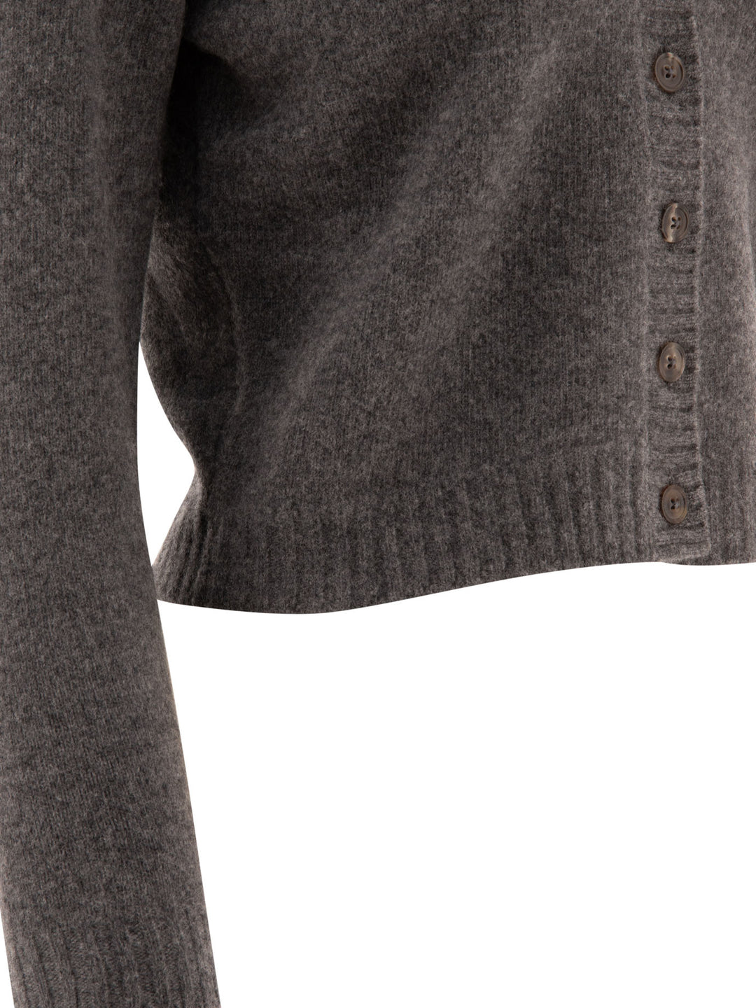 Lambswool Cardigan Knitwear Grey