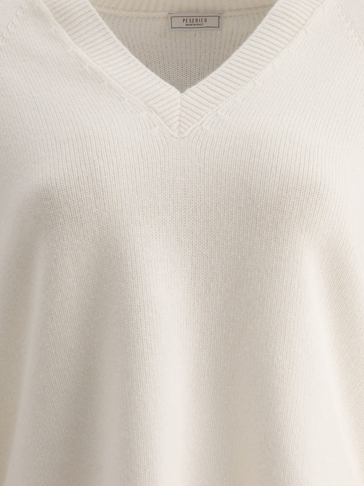 Sweater With Punto Luce Knitwear White