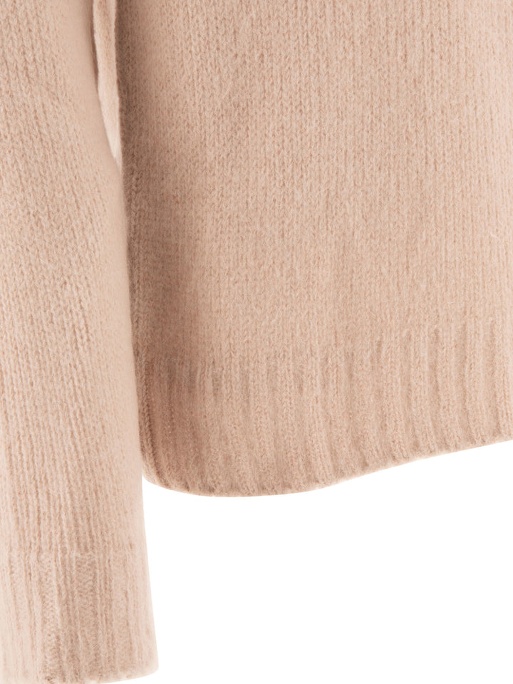 Mohair Turtleneck Sweater Knitwear Pink