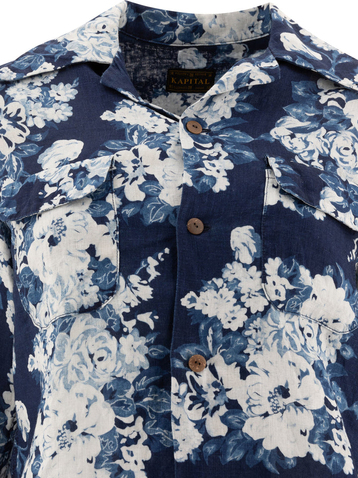 Champetre Discharge Shirts Blue