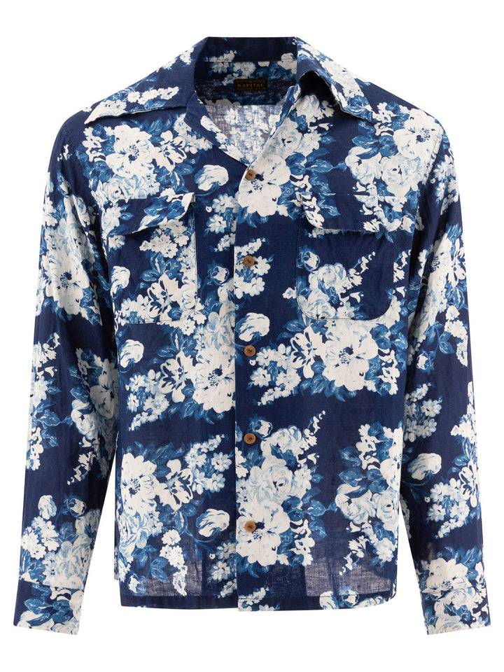 Champetre Discharge Shirts Blue