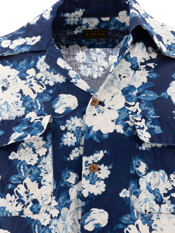 Champetre Discharge Shirts Blue