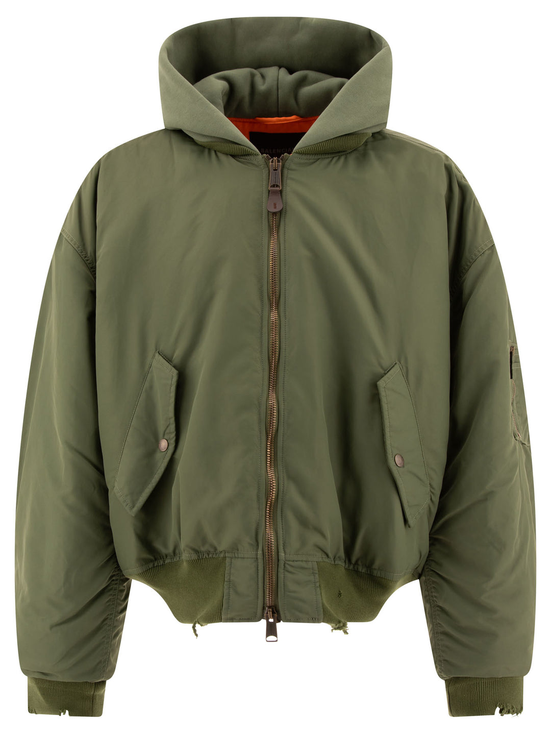 Bomber Jacket With Contrasting Interior Jackets Green