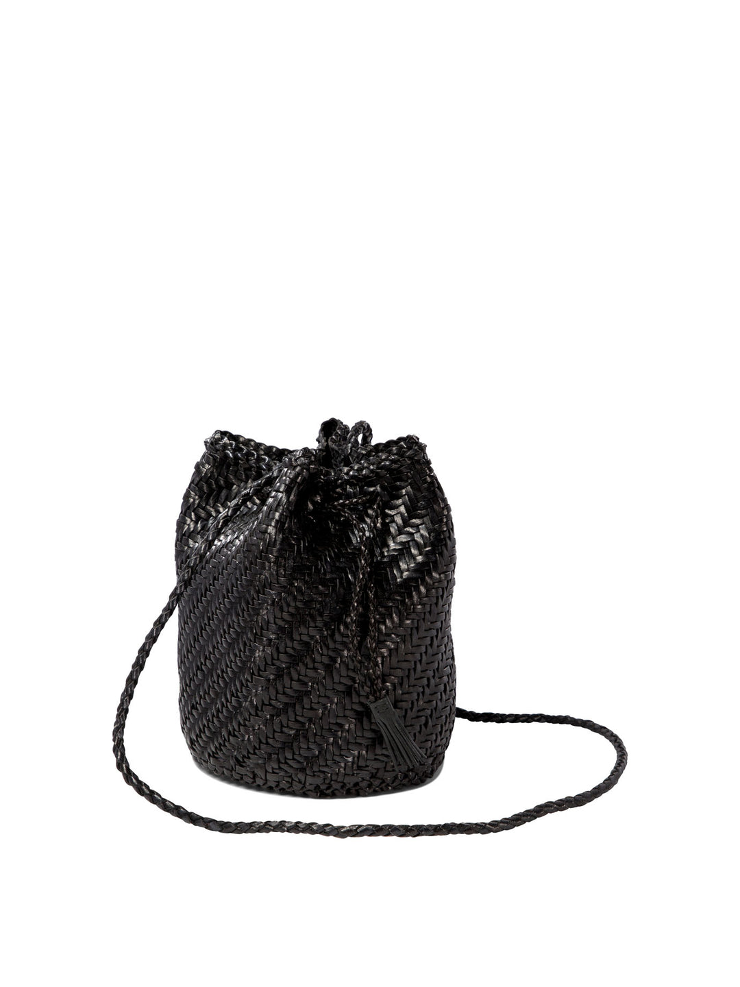 Pompom Double Jump Crossbody Bags Black