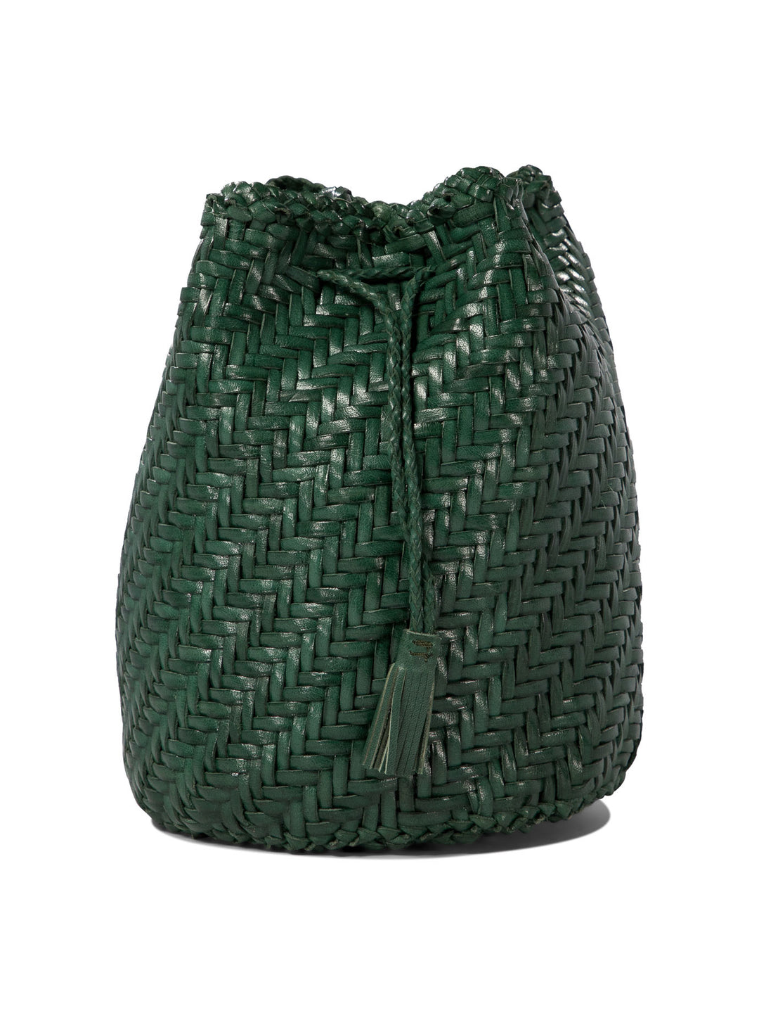 Pompom Double Jump Crossbody Bags Green